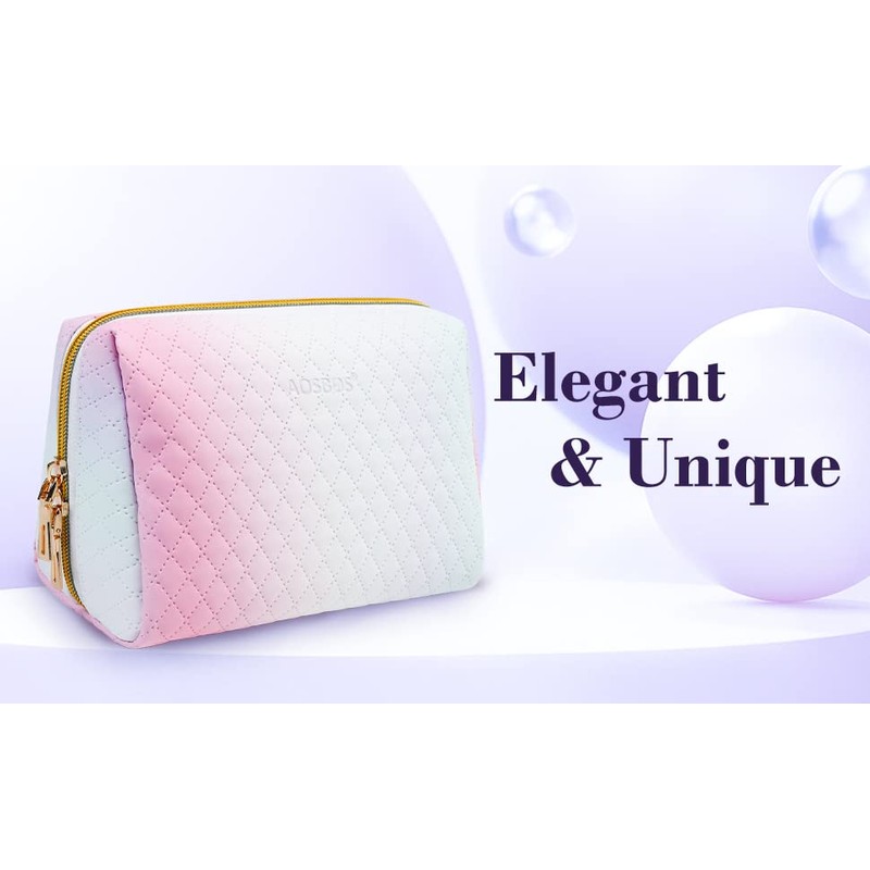 Aosbos Small Makeup Bag Travel Size Makeup Bag Cosmetic Travel
