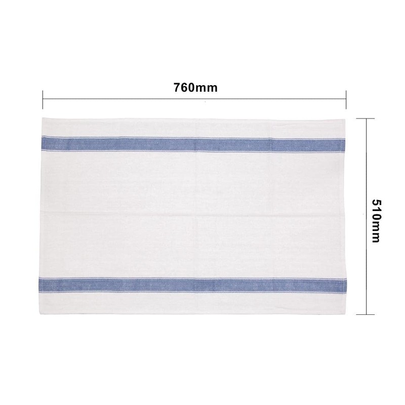 Vogue Heavy Thick and Absorbent Blue Tea Towel Cloth |