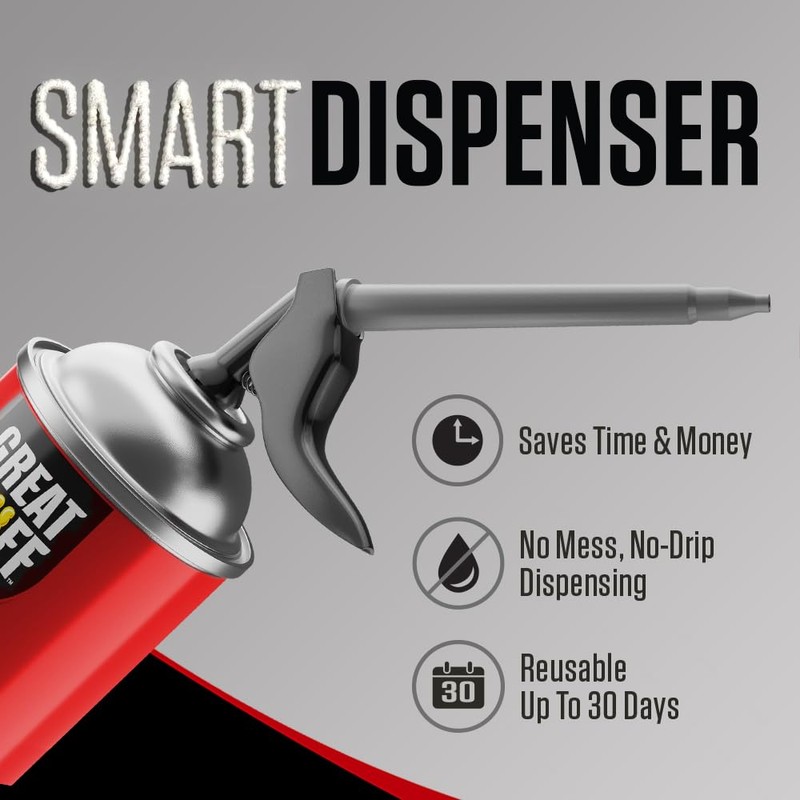 Great Stuff 99108824 Smart Dispenser Gaps & Cracks, Cream, 12