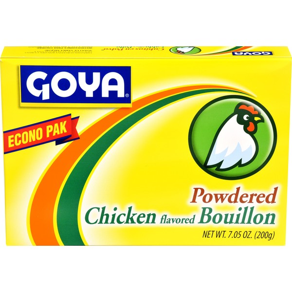 Goya Foods Cubitos Polvo Chicken Economy Pack (Powdered Chicken Bouillion), 7.05-Ounce (Pack of 18)