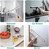 steauty Shower Squeegee for Glass Doors,10-Inch Shower Glass Squeegee, Sliver