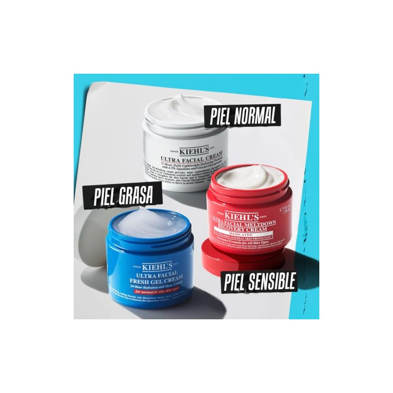 Kiehl Ultra Facial Cream Crema Hidratante Textura Ligera Absorción Rápida