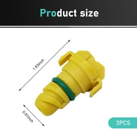 Opuweiy 3 PCS Plastic Oil Drain Plug, Leak-proof Engine Oil Pan Drain Screw with Rubber Ring, Replace for OEM #KX6Z6730B, Compatible with Ford F150 Edge Navigator (Yellow)