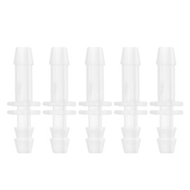 Hihaha Vacuum Tubing Connector Inner I Shaped Vacuum Tubing Connector Car Plastic 4mm 5/32" 5pcs Clear