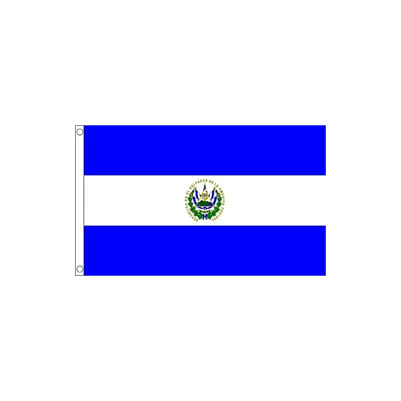 El Salvador Small Flag - 3 x 2 FT -