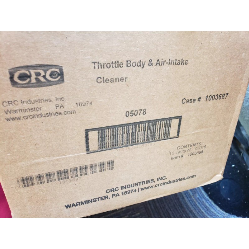 CRC QTY 12 CRC THROTTLE BODY & AIR-INTAKE CLEANER 05078