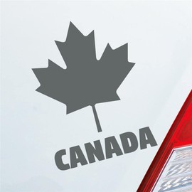 Car Sticker Canada Canada Maple Leaf Holiday Car 10 x 13 cm Grey Sticker Rear Window Sticker