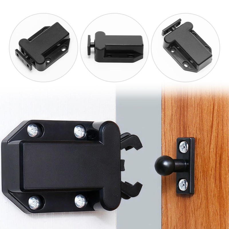 6 Pcs Touch Release Catch Latch Cupboard, Push to Open