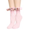 Violet Mist Womens Fishnet Socks Bow Lace Anklet Socks Girls
