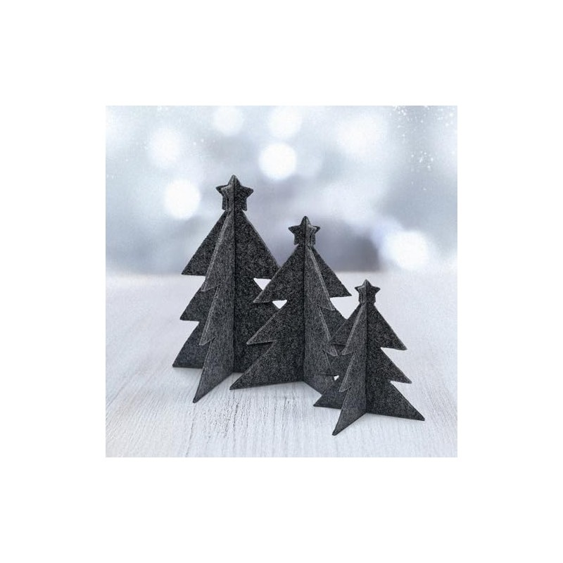 Miqio Stylish Christmas Decoration - Felt Christmas Trees - Set