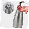 CAXUSD Stainless Steel Liquid Soap Dispenser Manual Pump Lotion Bottle