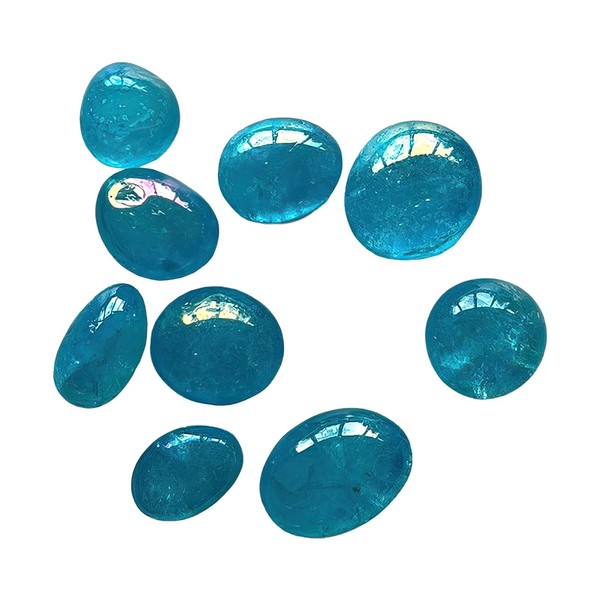 VIE VIE Tumbled Crystals, Pack of 12, Aqua Aura Quartz