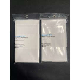 Room Essentials Shower Curtain Liner Room Essentials lightweight PEVA 70in x 71 In ( Set Of 2 )