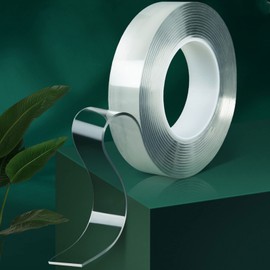 Double-sided Tape, Super Strong, Anti-slip, Waterproof Tape, No Residue, Repeatedly, Transparent, Waterproof, Heat Resistant, Washable, Multi-functional, Multiple Sizes, Home, Office, Dorm, School,