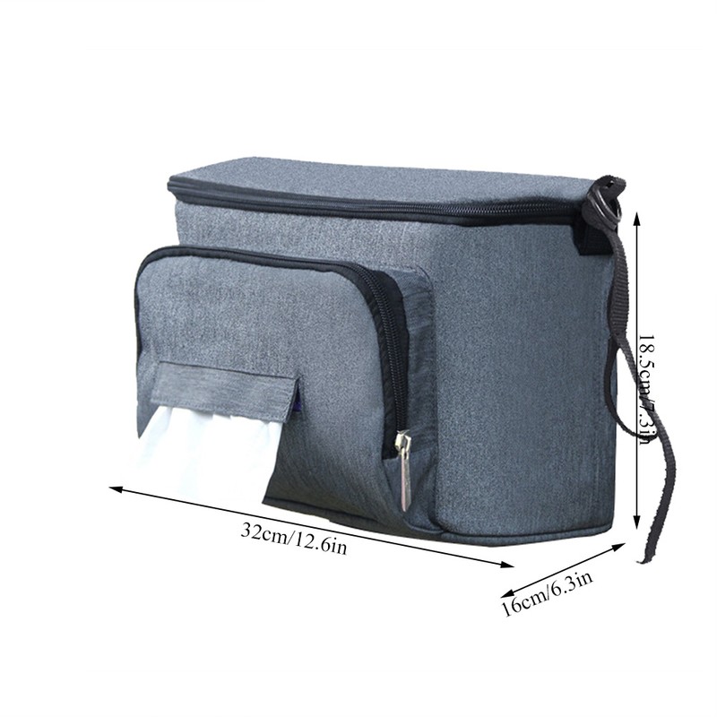 Multifunctional Large Capacity Baby Stroller Hanging Bag Organizer Storage Bag