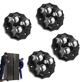 4 Pack Castor Wheels, Heavy-Duty Furniture Wheels, Castors 360° Rotatable, No Punching Required, Furniture Moving Wheel Set Of 4 With 150Kg Load Capacity, For Moving, Tables, Sofas, Cabinets