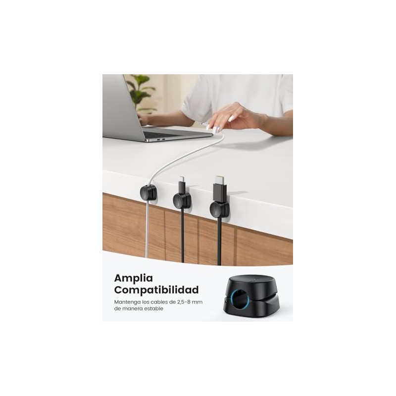 Lamicall 6 Piezas Organizador de Cables - Cerradura 1s Estirar
