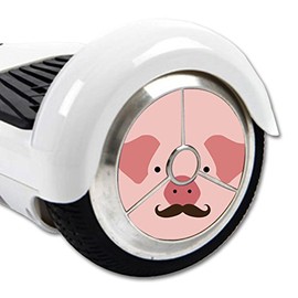 MightySkins Skin Compatible with Hover Balance Board Scooter Wheels Mini Board Unicycle Bluetooth wrap Cover Sticker Piggy