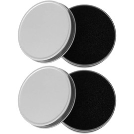 Limpiadores de Brochas Maquillaje 2 Piezas Estuche Hierro Esponja Limpieza Facial Profesional para Uso Personal y Viajes