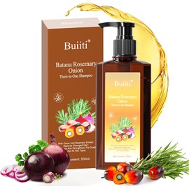 Batana Rosemary Onion Shampoo Hair Growth, Reducir Pérdida Cabello, Aceite Batana, Romero, Extracto Cebolla Mantenimiento Cabello Duradero, Reparar Cabello Dañado