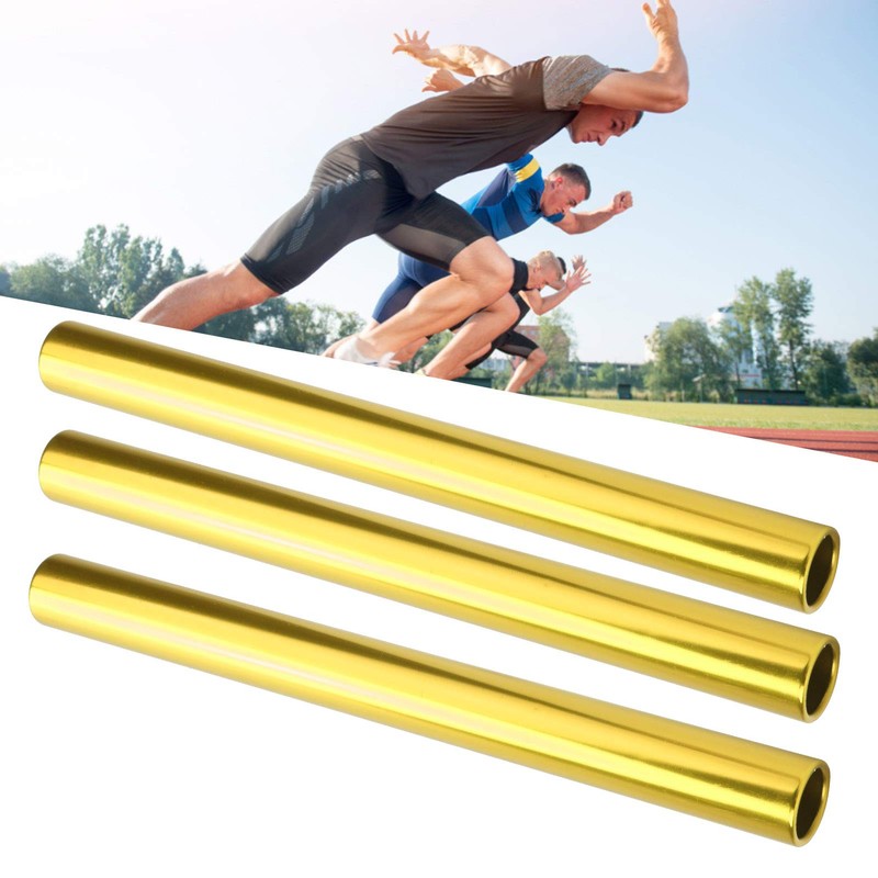 Leapiture Pack of 3 Squadrons Sprint Batons for Athletics Events,