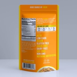 Kiss My Keto Granola Cereal – Peanut Butter Chocolate Keto Granola Low Carb Cereal (2g-Net) Low Sugar Granola (1g) – Grain Free Granola Keto Cereal, Gluten Free Granola – Keto Nut Granola for Yogurt