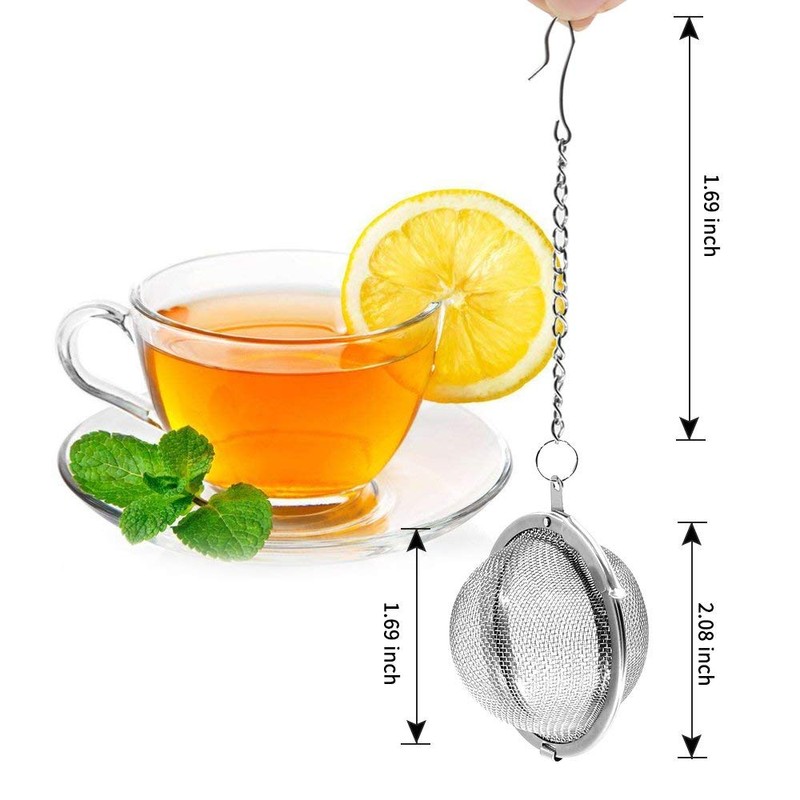 Fu Store 2pcs Stainless Steel Mesh Tea Ball 2.1 Inch