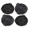 SPARES2GO Carbon Charcoal Vent Filters Compatible with Cooke & Lewis