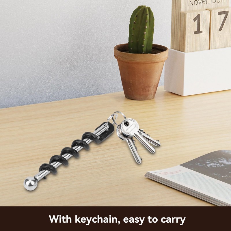 Wine Opener Set, 4PCS Key Ring Corkscrew Corkscrew Wine Opener