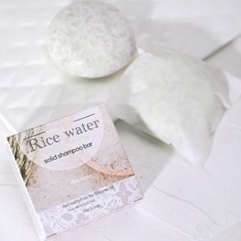 MIESCHER Rice Water Shampoo Bar for Deep Cleaning, Hydrating & Moisturizing Dry Hair, Natural Solid Soap for Hair with Rice Water, Oil Control Cleaning Shampoo Soap for All Types, 2.1oz