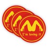 I'm Loving It Hard Hat Sticker / Helmet Decal Label