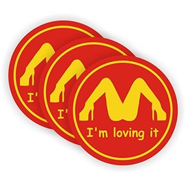 I'm Loving It Hard Hat Sticker / Helmet Decal Label Lunch Tool Box Funny by JAY Graphics