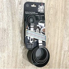 Cook's Corner 488GYM 8PC Measuring Cups and Spoons Set Gray