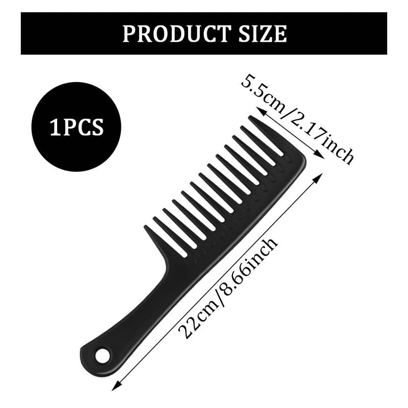 Henyall Wide Tooth Comb, Hairdressing Combs-Smooth, Sturdy, and Anti-Static,Curl Comb