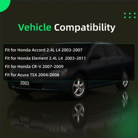 CAPLED Cylinder Head Gasket Set with Head Bolts Sets Fit for Honda Accord Element, Fit for CR-V, Fit for Acura TSX 2004-2008, Replace OE# HS26243PT, ES71333, K24A4, K24A8, K24Z1, K24A2