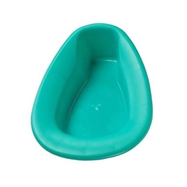 Stackabe Bed Pan with Contour Shape, Turquoise (2 Pack)