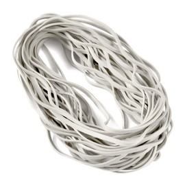 Coopay 60 Pieces Large Rubber Bands Trash Can Band Set Elastic Bands for Office Supply, Trash Can, File Folders, Cat Litter Box, Size 8 inches (White)