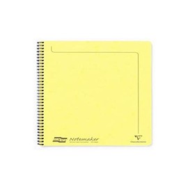 Clairefontaine - Ref 3094Z - Europa Notemaker Sidebound Notebook (120 Pages) - A4 Size, 90gsm Brushed Vellum Paper, Micro-Perforated Sheets, Lined Rulings - Lemon