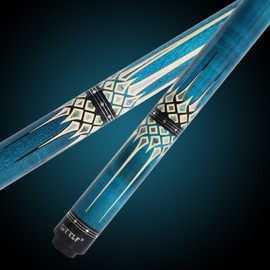 CUEELF Pool Cue Stick,Low Deflection Shaft Billiard Cue Sticks with 1X1 Hard Case,Professional Billiards Ques Sticks with 13mm Tip,19.5/20/21 oz Pool Stick (Blue, 20 oz)