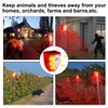 Qualirey 4 Pcs Solar Alarm Motion Detector with Sound Outdoor