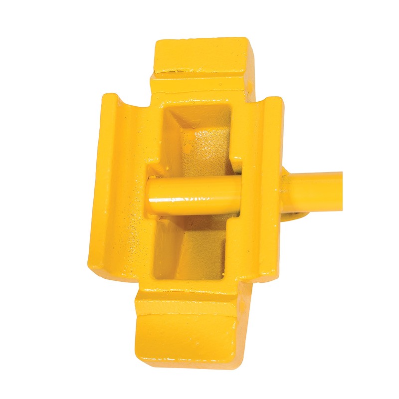 Vestil SRC-1 Steel Single Rail Chock 7-1/2 In. Width Yellow