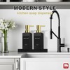 GMISUN Kitchen Soap Dispenser Set with Tray, Dish Soap Dispensers
