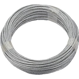 Quick-Fit Steel Cable Galvanised Diameter 3 mm Length 10 m; 6 x 7, 190389