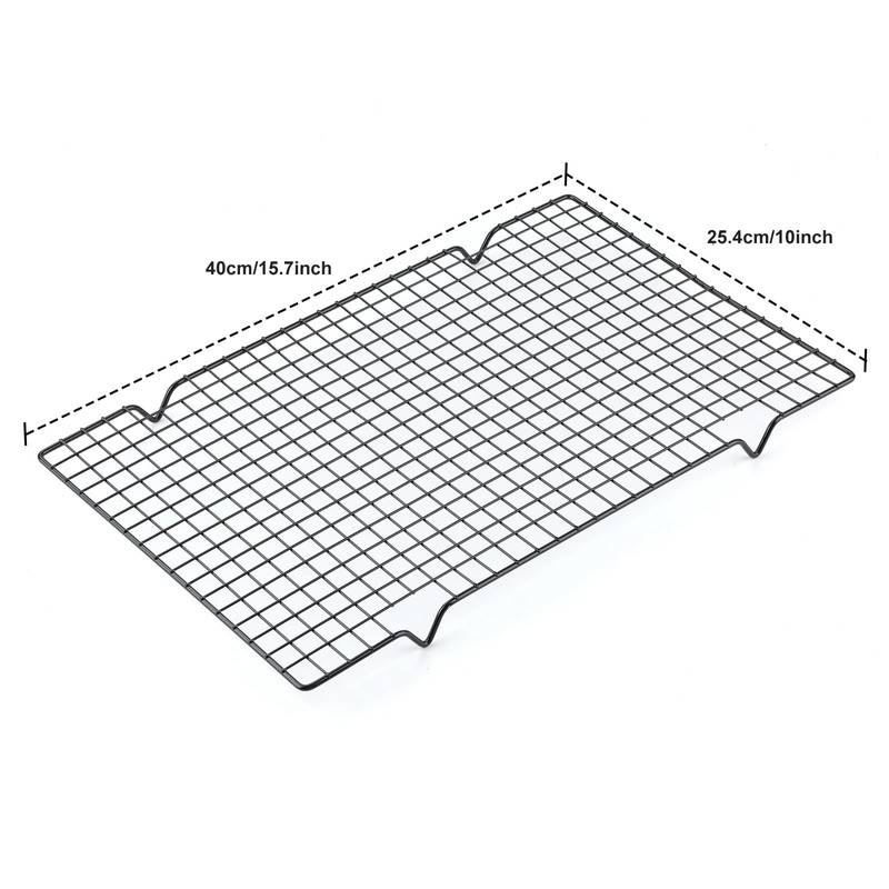 5-piece stainless steel cooling rack -10" x 16" metal wire