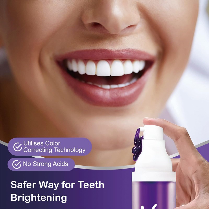 Eazerom 08 30 ml Toothpaste White Teeth, Purple Toothpaste for