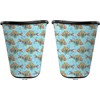 RNK Shops Mosaic Fish Waste Basket - Double Sided (Black)