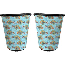 RNK Shops Mosaic Fish Waste Basket - Double Sided (Black)