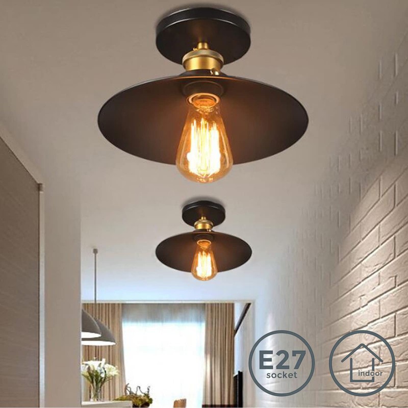 HTRUIYATY Pack of 2 Vintage Umbrella Ceiling Light Industrial Retro
