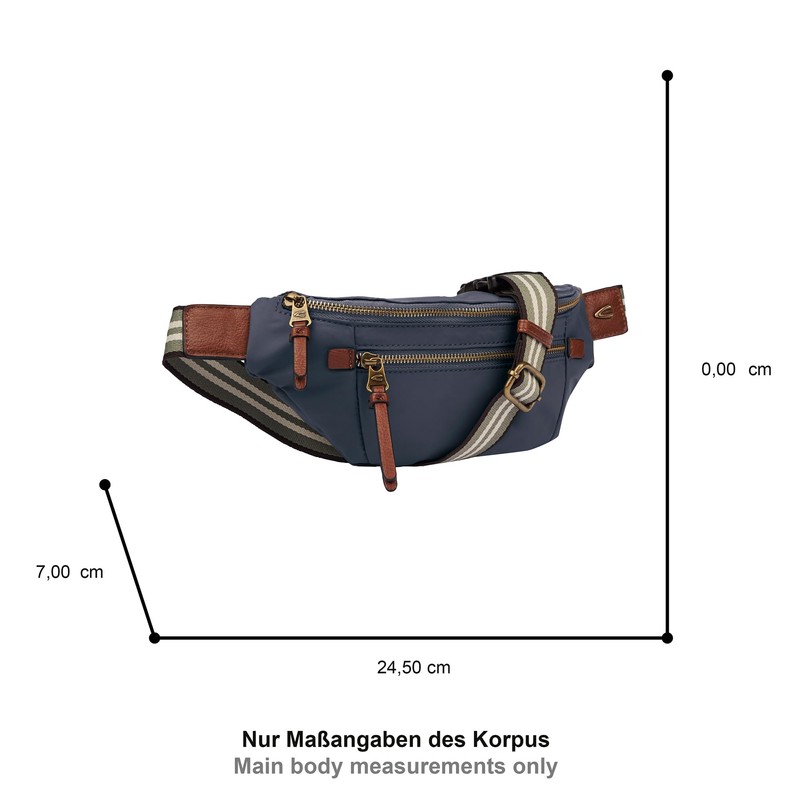 camel active Women's Bari Belt Bag M Handbag, darkblue, M