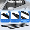 GEATaaT 4Pcs Weatherstrip Window Moulding Trim Seal Belt Compatible with